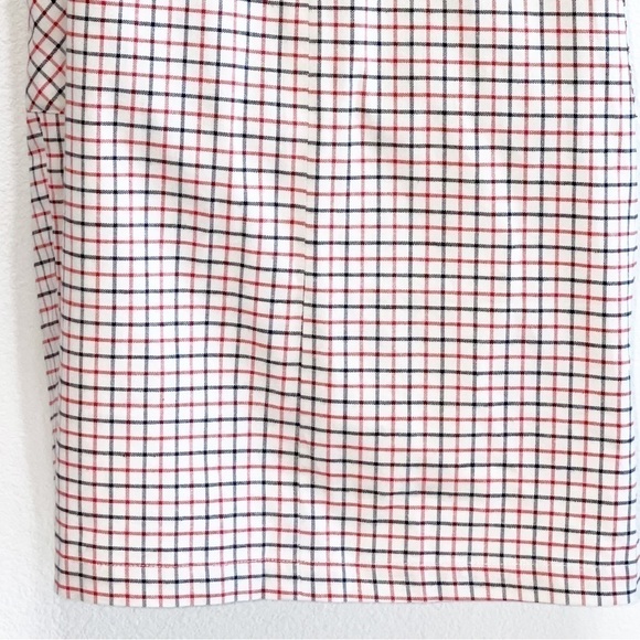 NWT Band of Outsiders Woman Ivory and Multi Color Checker Pattern Dress S - Picture 10 of 16